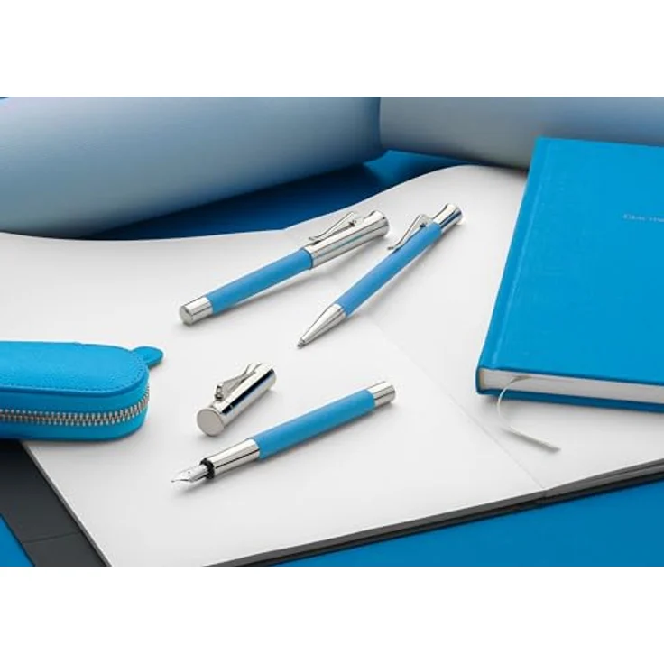 Graf von Faber-Castell Drehkugelschreiber Guilloche Gulf Blue – Bild 4