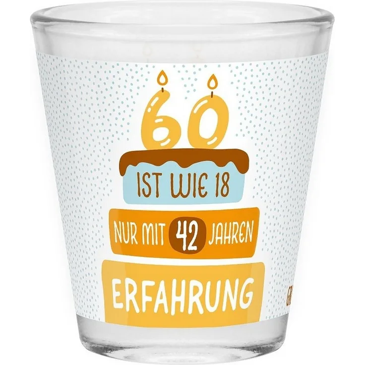 Schnapsglas Shot Stamper Lustiges Motiv Geschenk Sheepworld 60 Geburtstag 074538