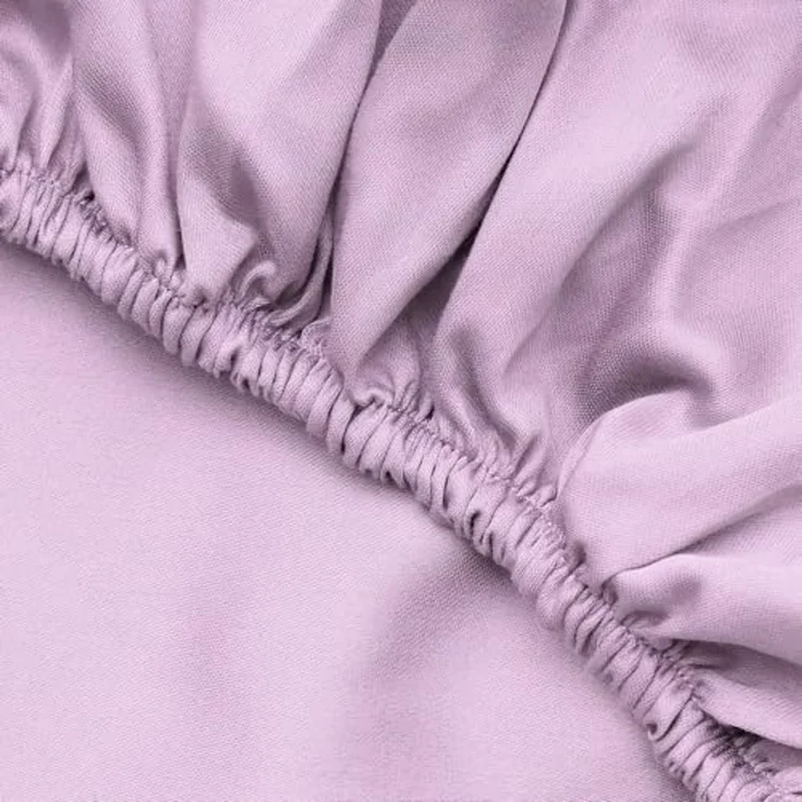 L'essentiel Maison 'Lilac' Ranforce King Spannbettlaken (FR) (IT) (ES) (DE), Lila, 200+30 x 160 cm – Bild 3