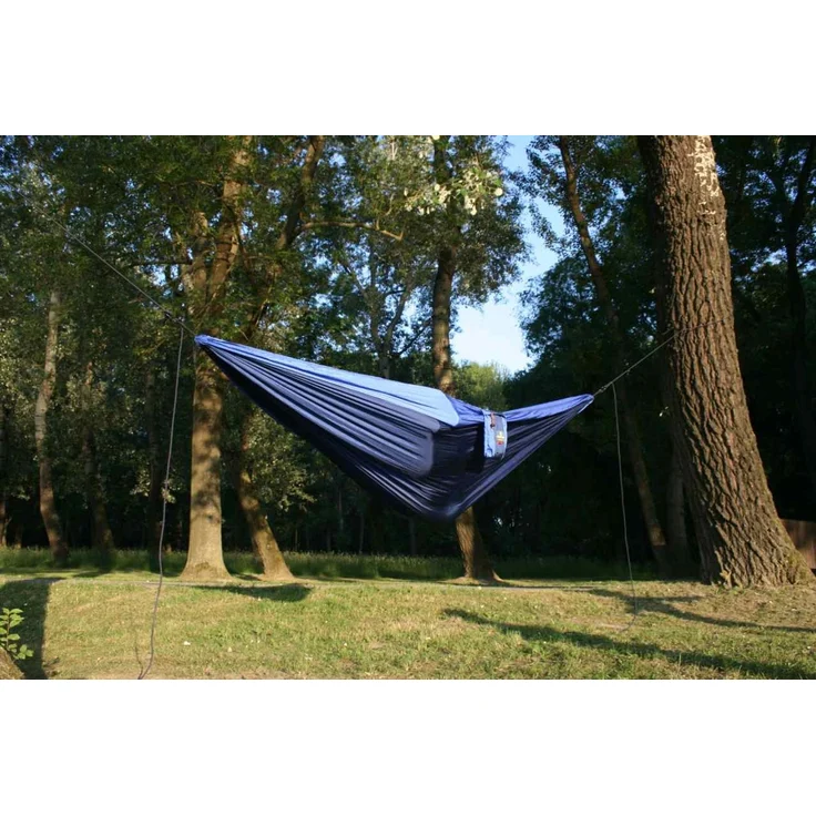 MacaMex Hängematte Camper Travelset Single, Hellblau/Blau – Bild 5