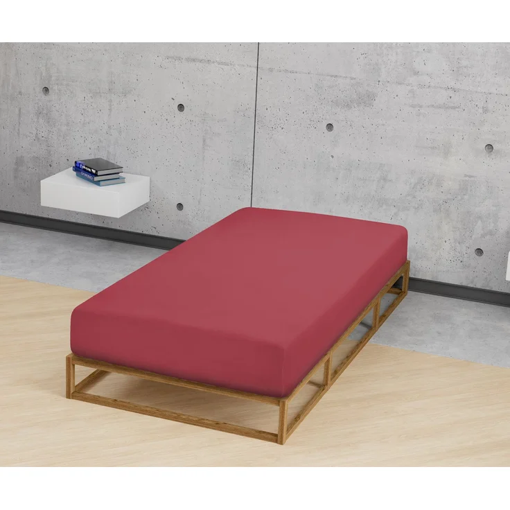 biberna Feinjersey-Spannbetttuch, 100 % Baumwolle, rost, 1x 180x200 cm - 200x200 cm – Bild 3