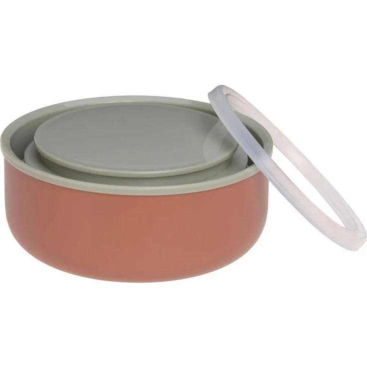 LÄSSIG Thermobehälter Happy Prints, Caramel, Edelstahl, (1-tlg) – Bild 3