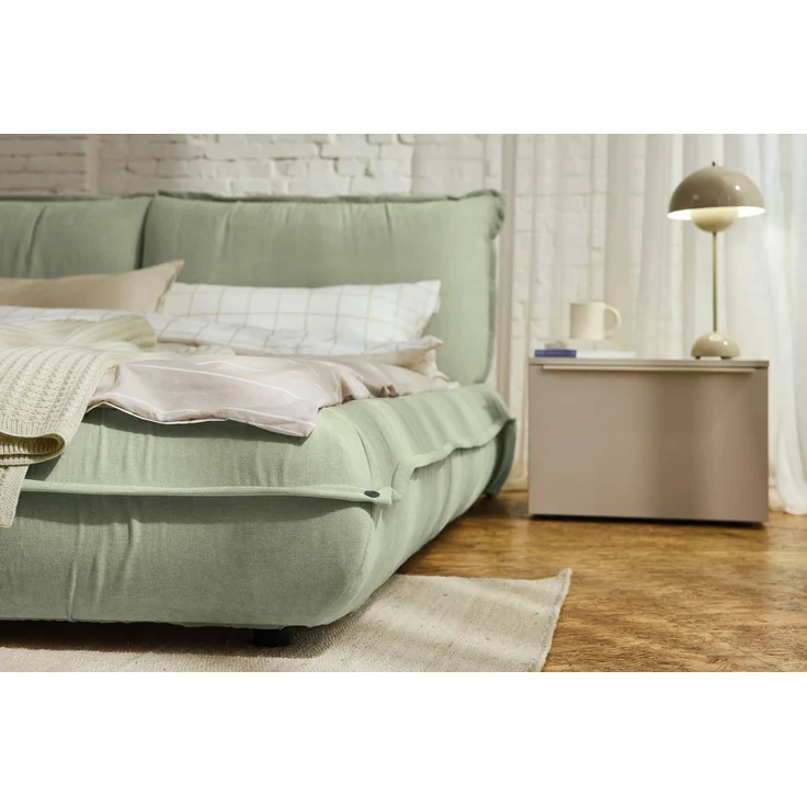 TOM TAILOR HOME Polsterbett PILLOW BED – lässiges Bett mit Kopfteil und Bettrahmen in Kissenform, besonders niedrige Optik – Bettrahmen mit abnehmbarem Bezug – Bild 2