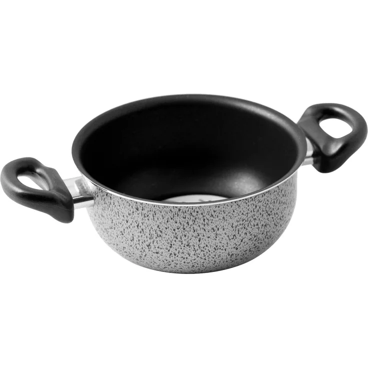 Home Salt Peper Kasserolle mit 2 Griffen, Antihaftbeschichtung, 22 cm, Aluminium, schwarz-anthrazit