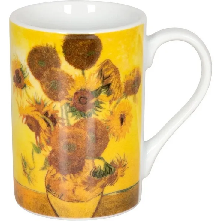 Könitz Kunst Les fleurs Van Gogh Sonnenblumen Mini Becher, Tasse, Espressotasse, Porzellan, 80 ml, 11 1 353 0689
