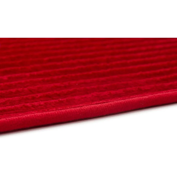 Gözze Badematte Berlin, Höhe 7 mm, rutschhemmend beschichtet, fußbodenheizungsgeeignet, Polyester, rechteckig, Badteppich, Uni Farben, Cord Optik, waschbar – Bild 3