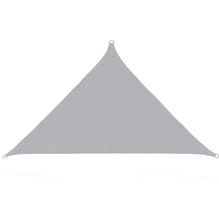 anndora Sonnensegel Tarp 3 x 3 x 4,25 HDPE rechtwinkliges Dreieck, (hellgrau), luftdurchlässig – Bild 3