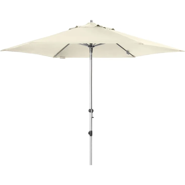 Doppler 'Expert 320 Auto Tilt' Sonnenschirm mit Kurbel, Alugestell / Polyester beige, Ø 320 cm