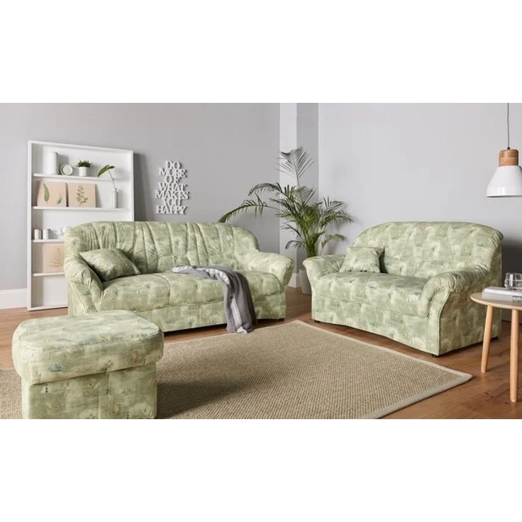 DOMO collection Polstergarnitur Bahia belastbar bis 140kg/ Sitz, mit Federkern, (Set), Microfaser MELROSE®, mocca – Bild 4
