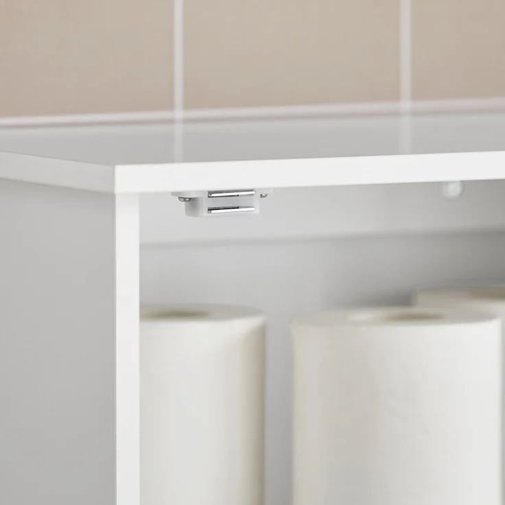 SoBuy BZR19-W Hängeschrank, MDF, Lackiert, Weiß, 40 x 52 x 23 cm – Bild 6