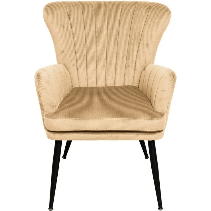 SVITA Sessel SANSA, Corbezug, Lesesessel, Modern, Polsterstuhl,Schwarz – Bild 2