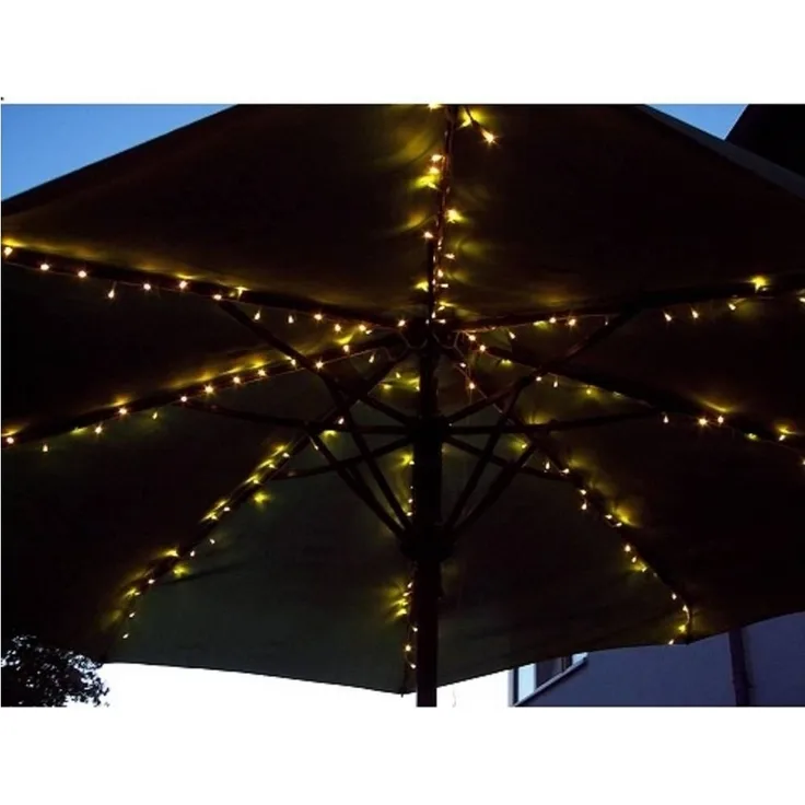 F-H-S International GmbH & Co. KG LED-Lichterkette 23874 LED Sonnenschirm Lichterkette 160er warmweiß