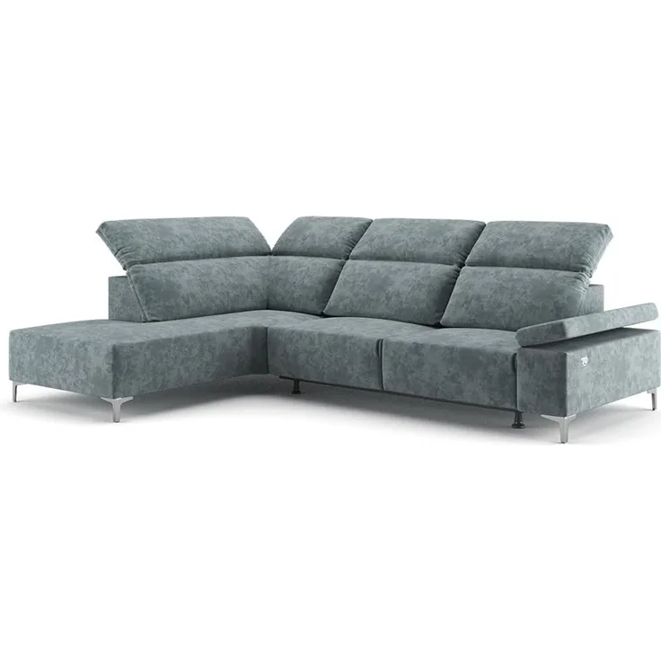 Sofa L Form James Grau 301 x 218 cm Linke Ecke Vitalispa