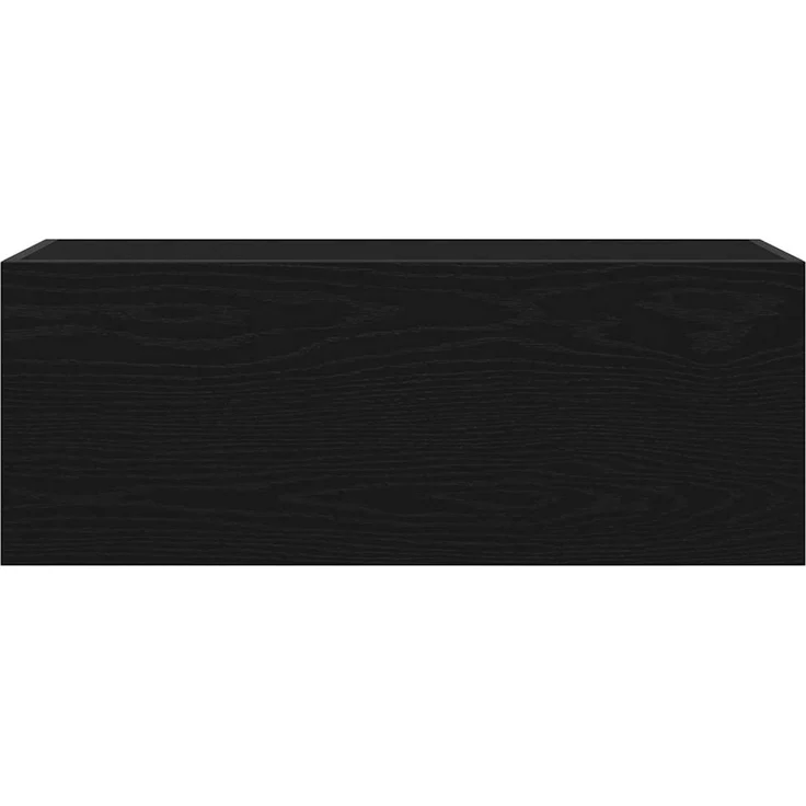 vidaXL Bad-Wandschrank Schwarz 80x25x30 cm Holzwerkstoff 860077 – Bild 4