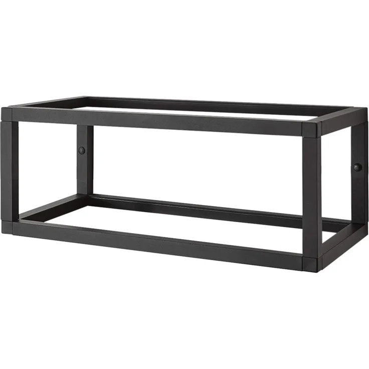Aluments Quader-Rack Regal in EDELSTAHLOPTIK mit 30 cm Höhe und 90 cm Breite / Regalsystem / Modulregal – Bild 5