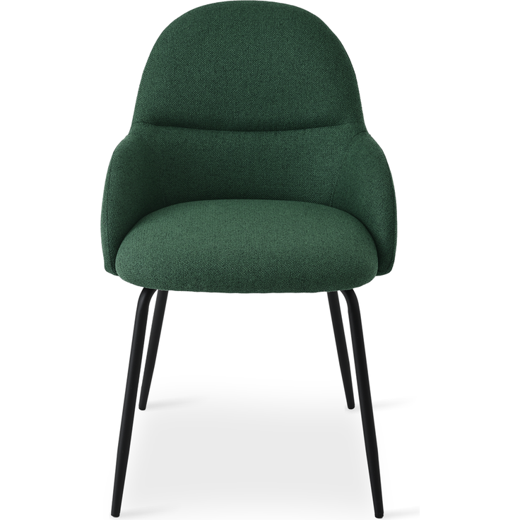 GOEURVANT 1438 Esszimmerstühle 6er-Set mit Armlehnen, Webstoff - Grün – Bild 6