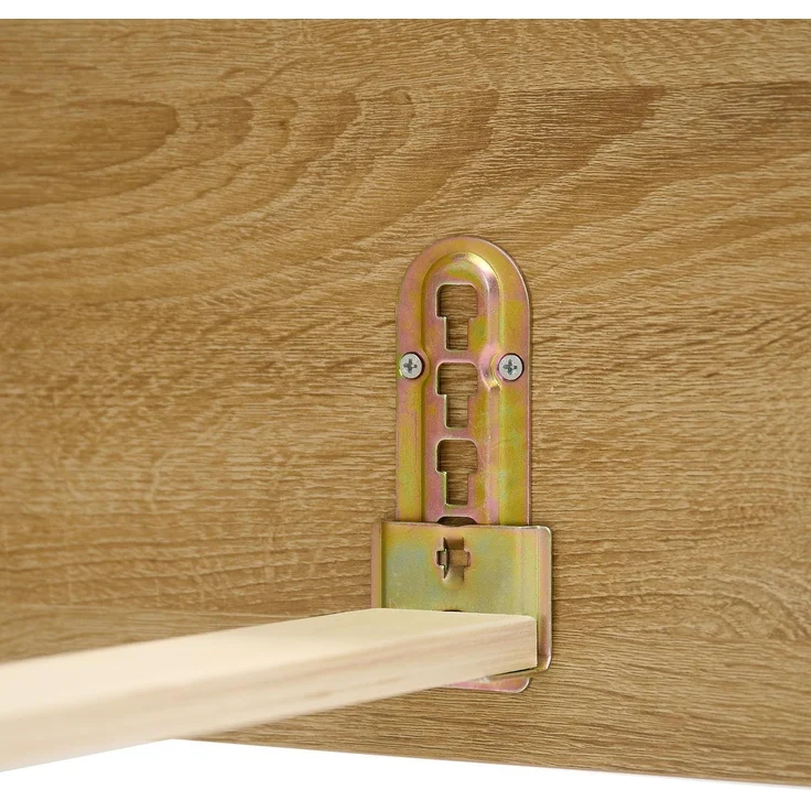 Komfortbett 120x200 Seniorenbett Höhenverstellbar Holzbett Eiche Einzelbett Hohes Bett Bettgestell – Bild 5