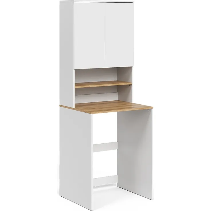 Waschmaschinenschrank Viktor Weiß/Artisan 68 x 88.2 cm 2 Teile mit Regal Vicco