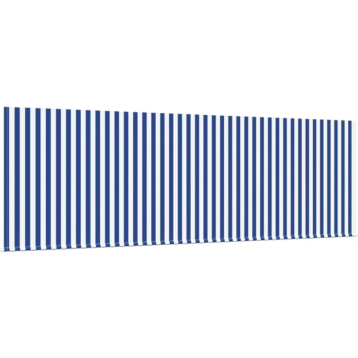 Einziehbare Markise, Sonnenmarkise Gestreift Blau 350x200 cm Stoff – Bild 4