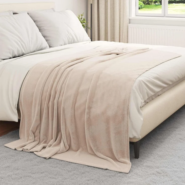 vidaXL Wohndecken 6 pcs Beige 150 x 200 cm Fleece 42016790 – Bild 3