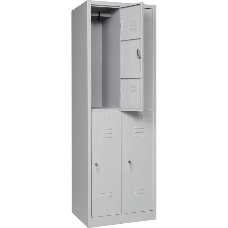 Garderobenschrank 4- türig grau – Bild 8