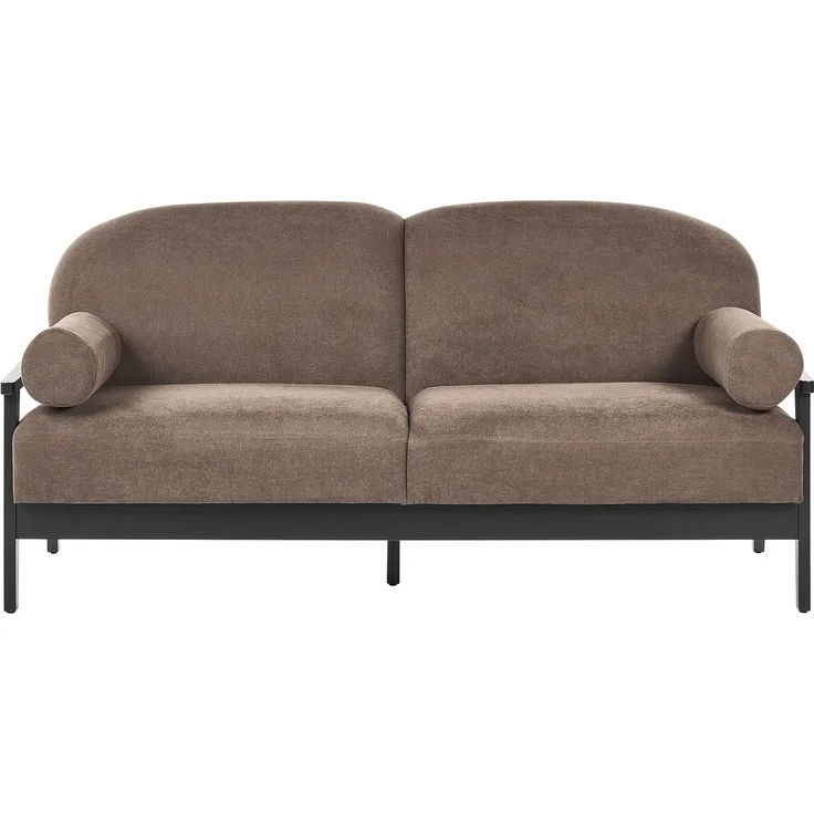 Sofa 3-Sitzer PILARNE Stoff Braun