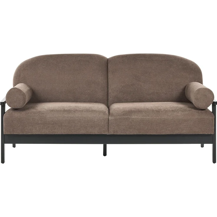 Sofa 3-Sitzer PILARNE Stoff Braun – Bild 1