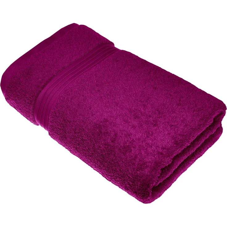 Lashuma Duschtuch Linz, Frottee (1-St), Hochwertiges Duschhandtuch Lila 70x140 cm – Bild 1