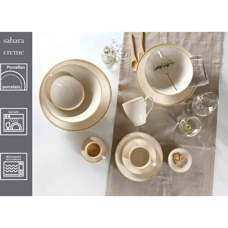 Ritzenhoff & Breker Sahara Espressotasse 100 ml 6er Set - Creme – Bild 2