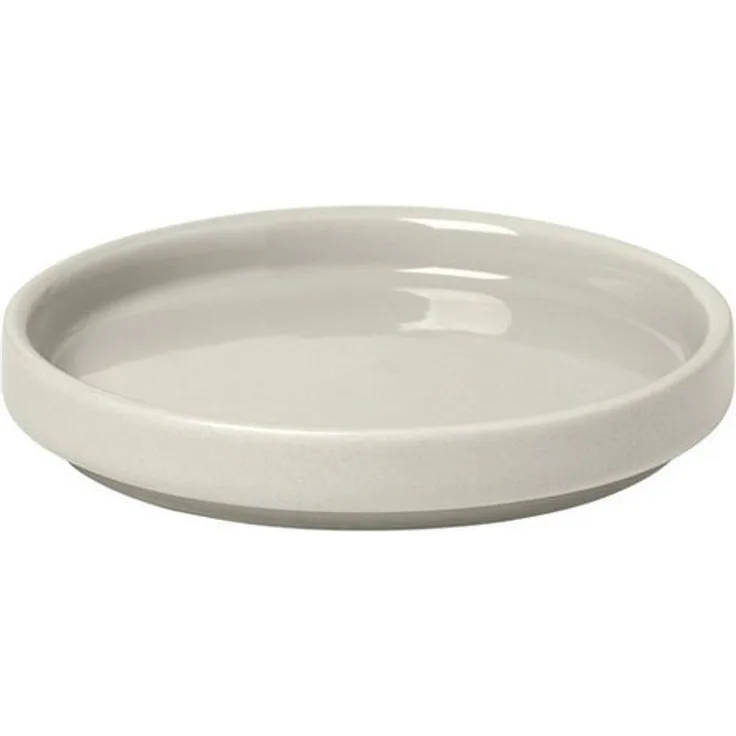 Blomus Pilar Teller, Speiseteller, Essteller, Geschirr, Keramik, Moonbeam, 14 cm, 63980