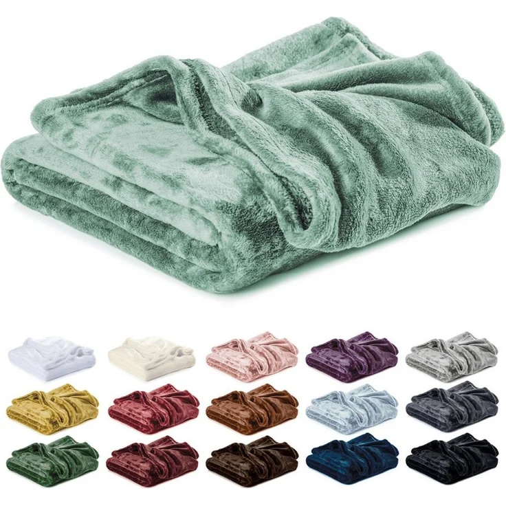 Wohndecke Kuscheldecke, Fleecedecke, Wolldecke flauschig und weich, Lavea, Sofadecke, Atmungsaktiv & Hautfreundlich, Decke – Bild 5