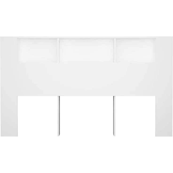 vidaXL Kopfteil mit Ablagen Weiß 180x18,5x104,5 cm – Bild 4