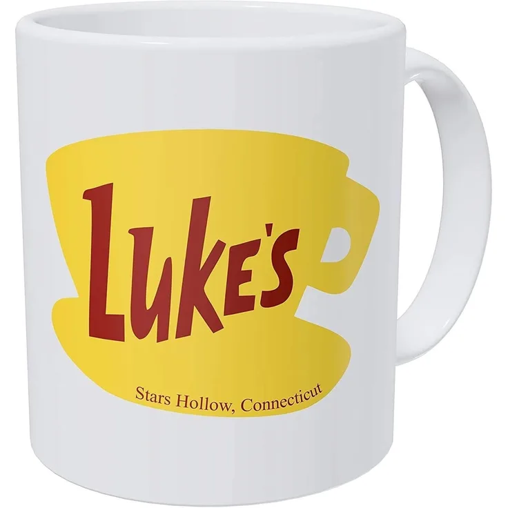 Luke 's Diner Kaffee Tasse Lustiges und Tolles Kaffeebecher Geschenk aus Keramik 312 g