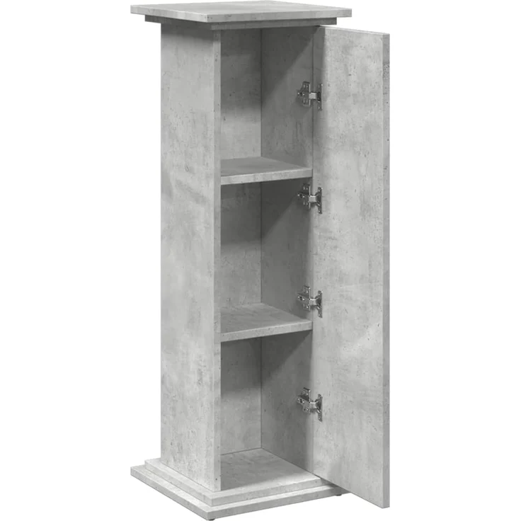 vidaXL Postament mit Stauraum, Holzwerkstoff, Betongrau, 31 x 30 x 90 cm – Bild 5