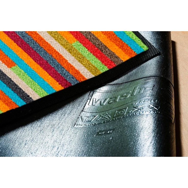 wash+dry by Kleen-Tex Teppich Mikado Stripes, rechteckig, Höhe: 7 mm, modernes Streifen Design, rutschhemmend, waschbar – Bild 3