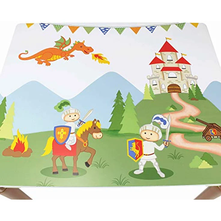 Fantasy Fields Knights Dragons Kinder Kids Holztisch (ohne Stühle) TD11837A1 – Bild 6