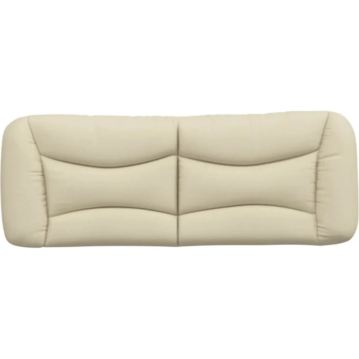 vidaXL Kopfteil-Kissen Creme 120 cm Stoff – Bild 8