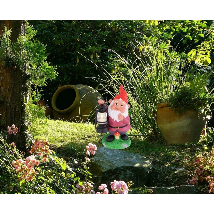 Solarleuchte Garten Gartenzwerg Lustig Solarlampe Außen Außenleuchte SL3339 – Bild 5