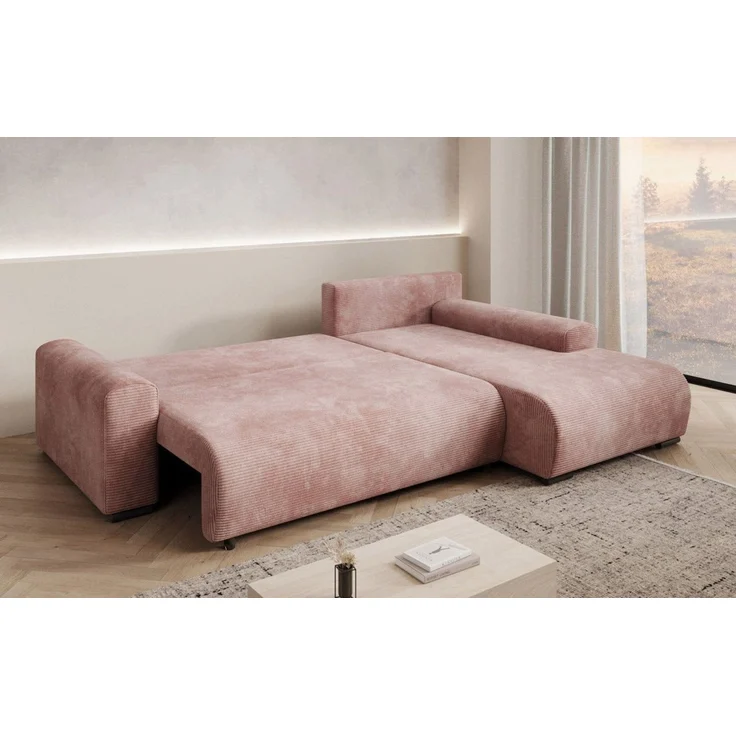 Luxusbetten24 Schlafsofa Designer Sofa Hanna, mit Schlaffunktion und Stauraum – Bild 3