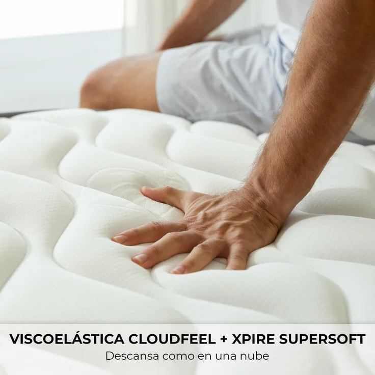 Don descanso MULHACEN Matratze für Nestbett, viskoelastischer Schaumstoff, 150x180 cm – Bild 4