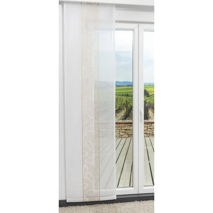 LYSEL® Schiebegardine Kringelspiel, (1 St), transparent, HxB 245x60cm