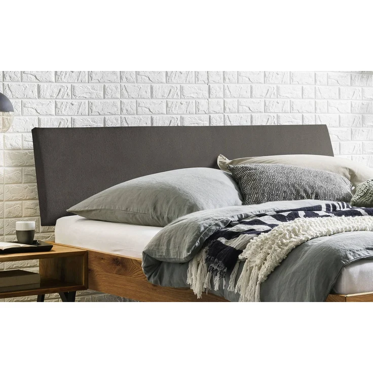 Hasena Massivholzbett Sariano Wildeiche mit Polster-Kopfteil 160x210 cm, Komforthöhe 25 cm – Bild 3