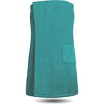 Normani Saunakilt für Damen, extra groß aus 100% Bio-Baumwolle mit Klettverschluss und Tasche, made in Europe