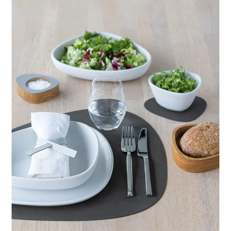 LIND DNA Table Mat Curve L 37x44 cm Nupo Caviar – Bild 3