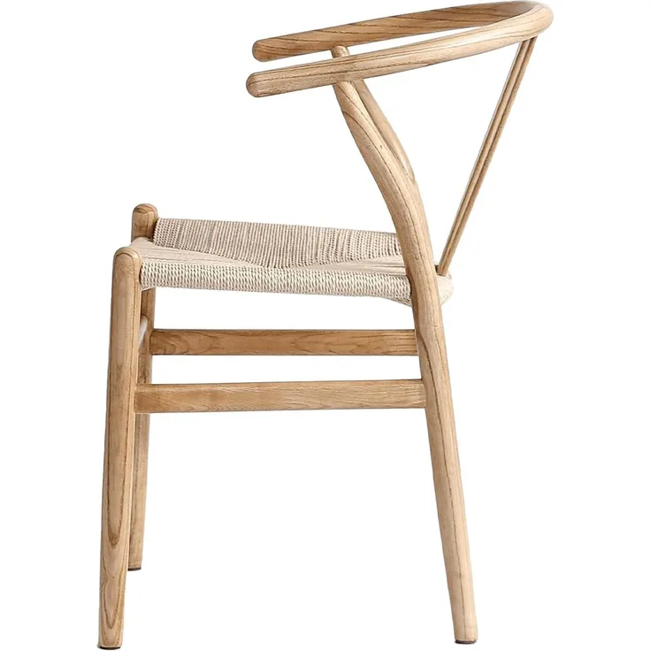 LIM HOME Esszimmerstuhl SW012 (Packung, 1 St), FSC® Massivholzrahmen mit Sitzfläche aus Papierseil