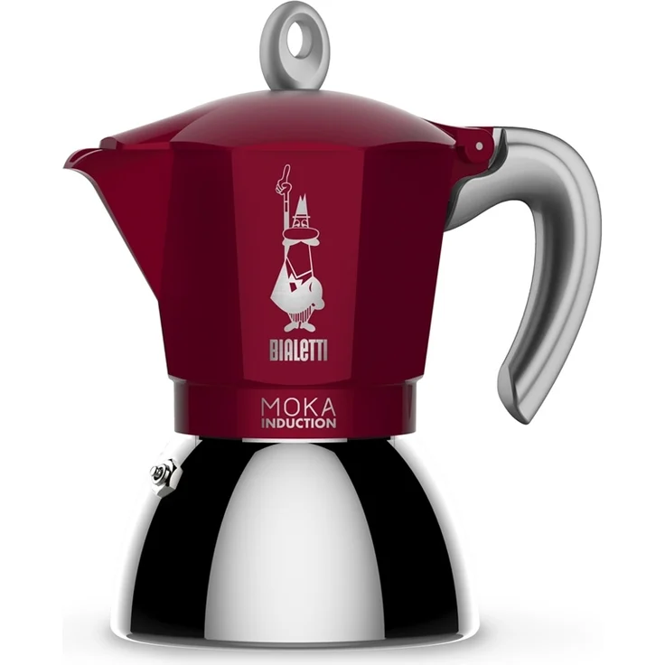 Bialetti Espressokocher Moka Induction Exclusive 4 Tassen rot