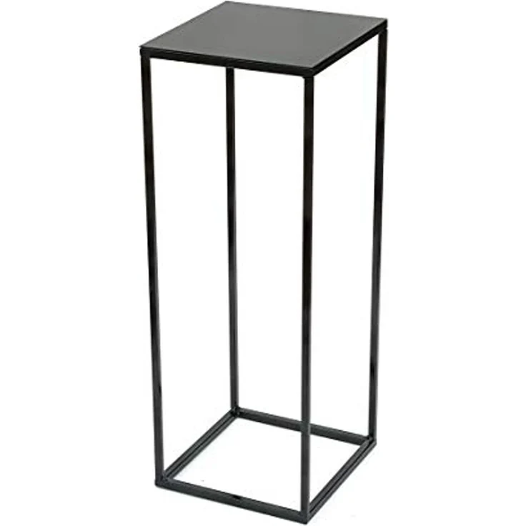 DanDiBo Blumenhocker eckig, Metall, Schwarz, 2 Stück, 62,5 x 23 x 23 cm – Bild 5