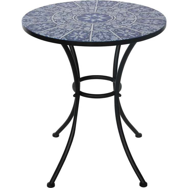 HTI-Living Garten-Essgruppe Tisch und 2 Stühle Marocco Blau, (Set, 3-tlg, 1 Tisch 2 Stühle), Sitzgruppe Essgruppe Balkonset – Bild 2
