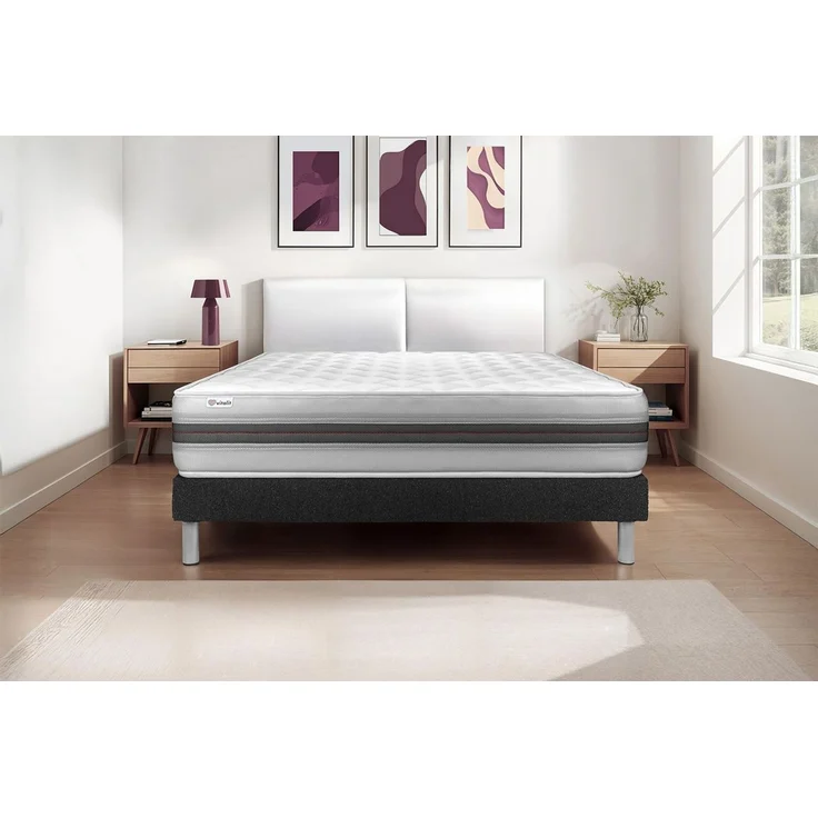 Matratzenset VITALMEMO BACK 200 x 200 cm Bettrahmen Kit schwarz – Bild 1