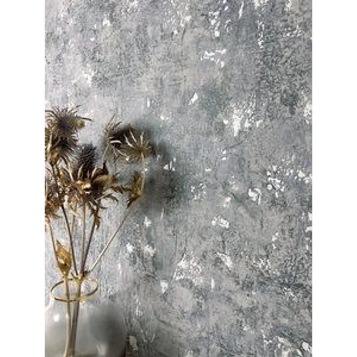 Newroom Vliestapete, Grau Tapete Modern Beton - Betonwand Glanztapete Dunkelgrau Silber Industrial Glamour Zement Metallic für Wohnzimmer Schlafzimmer Küche – Bild 5